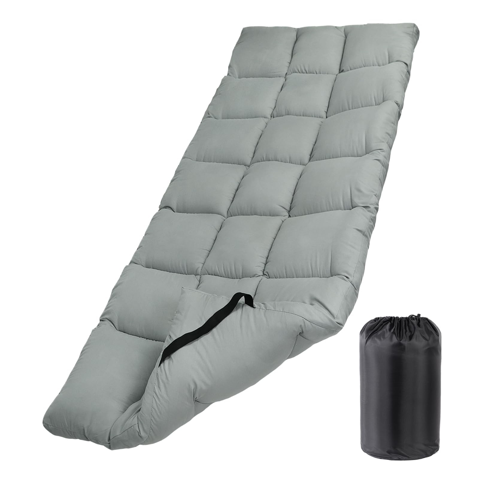 Cot Mattress Pad 75"x30" Soft Lightweight Quilted Topper for Camping & RV Bunk