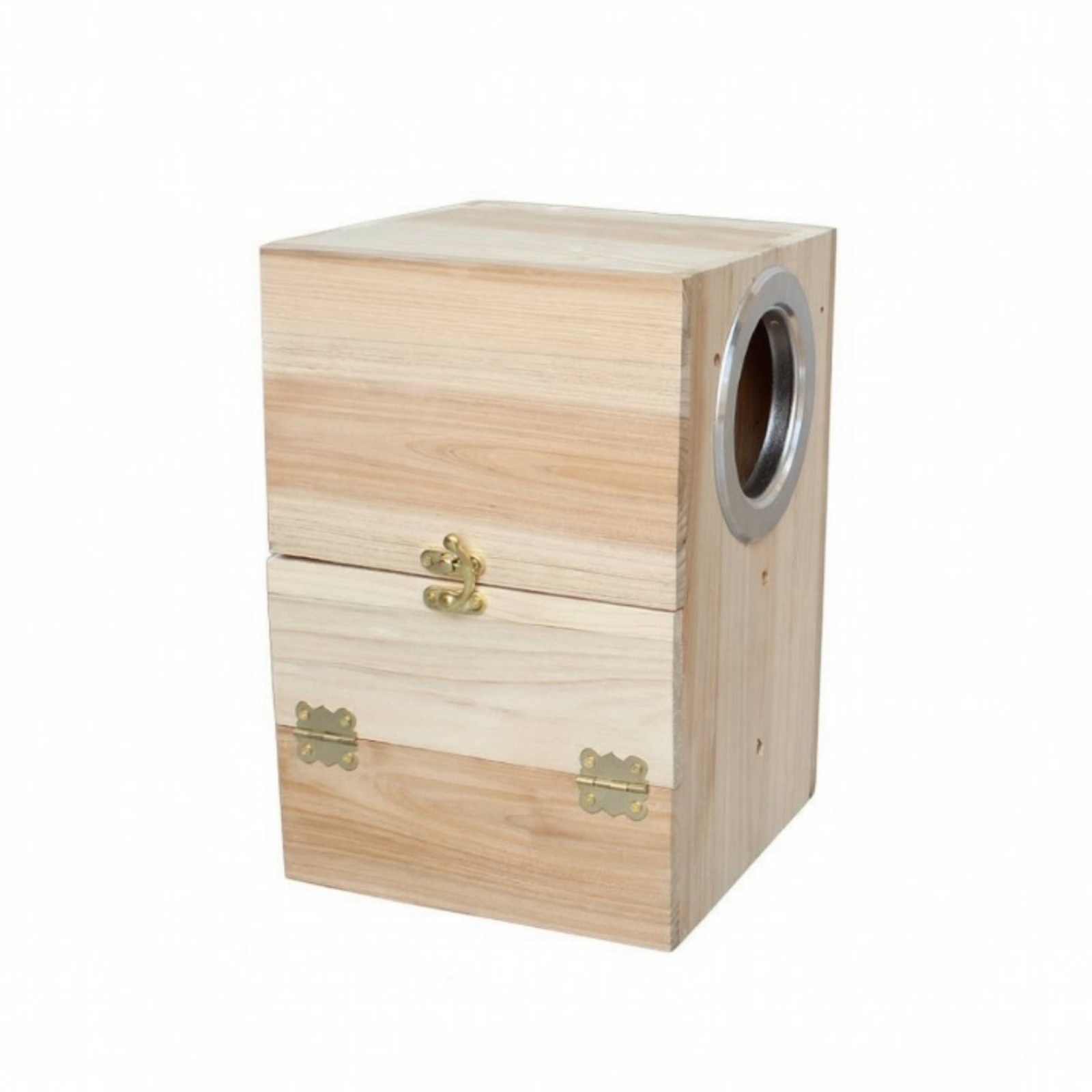 Parrot Nesting Box Unfinished Bird Nesting Box with Perch Wooden for Aviary