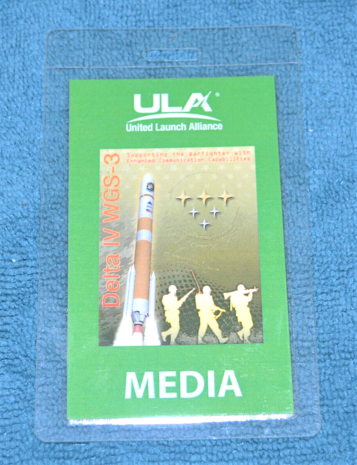 NASA United Launch Alliance Delta IV WGS-3 launch badge