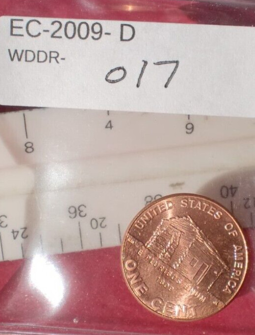 2009D Lincoln WDDR-017 Early childhood Doubled Die Error Cent