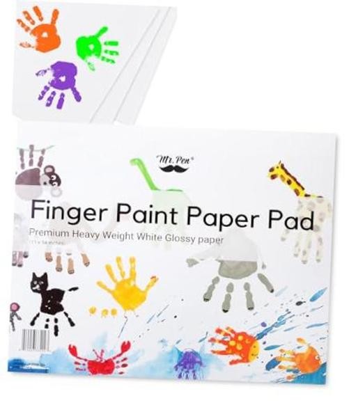 - Finger Paint Paper Pad for Kids, 11 x 14 Inches, 22 11x14 Inch (Pack of 22)