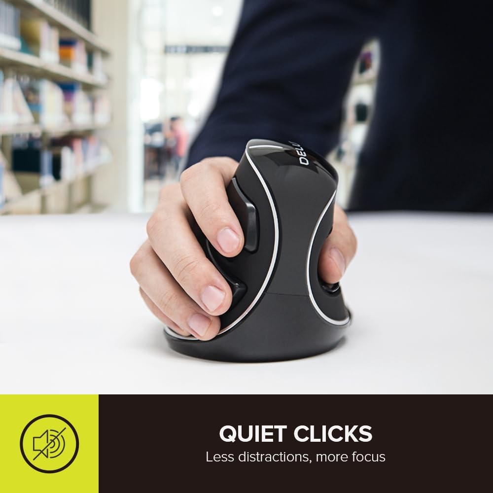 Wireless Ergonomic Vertical Mouse, for Large Hands (M618PLUS)