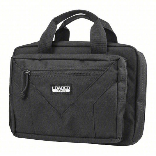 LOADED GEAR Barska Soft Pistol Case 12 in Lg, 4.5 in Wd Zipper Nylon Pockets NEW