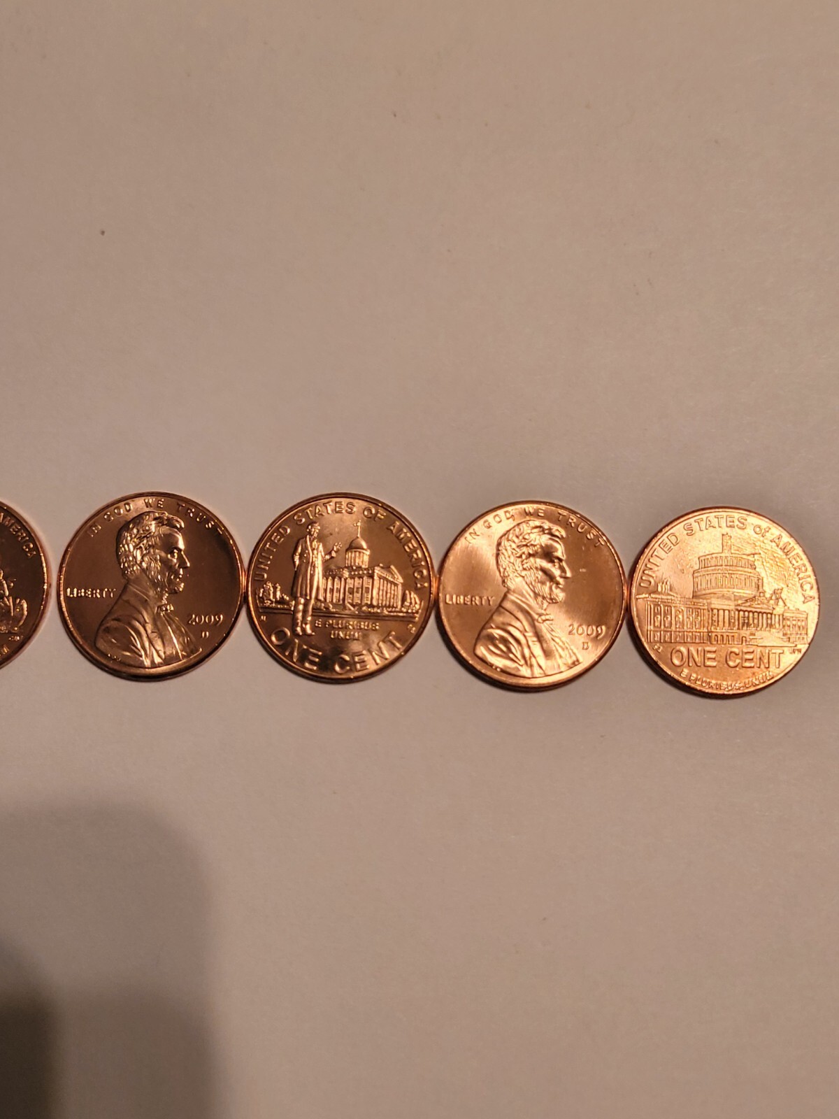 Lincoln Commemorative 2009 Pennies