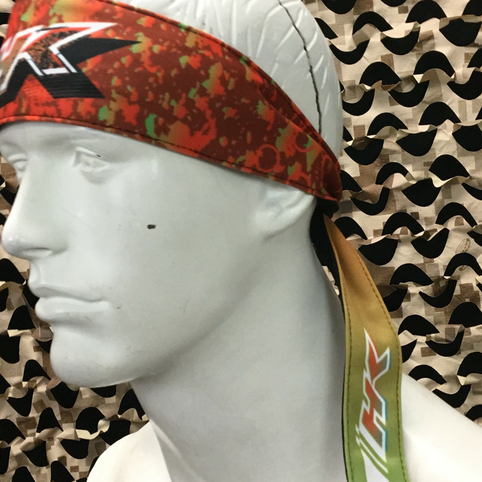 NEW HK Army Headband - Retro Liquid Orange/Lime