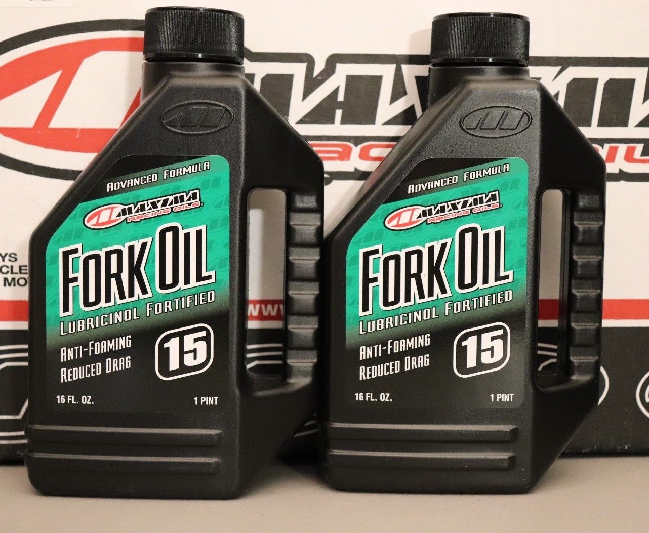 (2) Maxima 15 wt 16 oz Suspension Fork Oil 15w Fluid  : IN STOCK FAST SHIPPING !