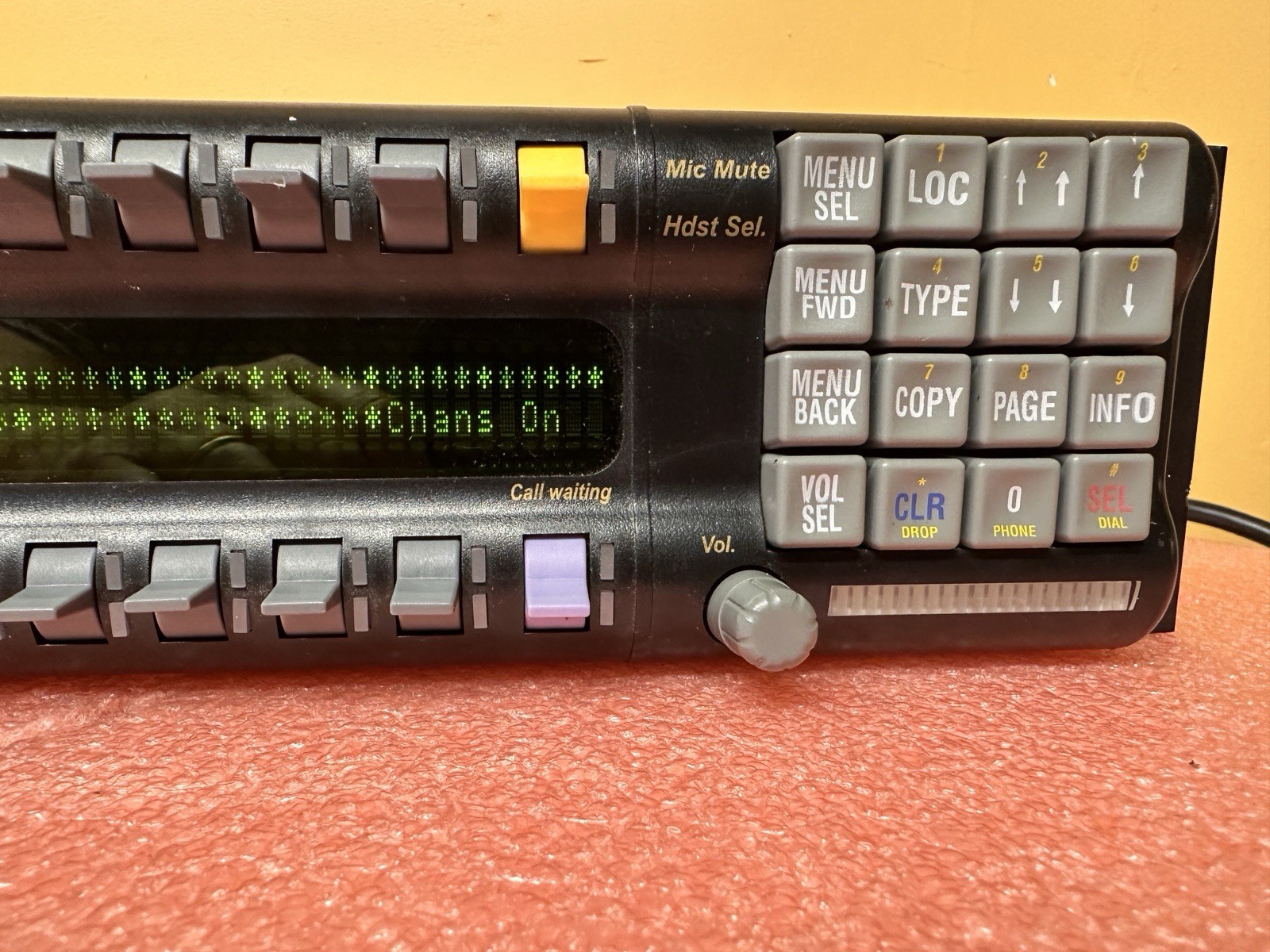 RTS Telex KP-32 4-Pin Intercom Keypanel with power supply.