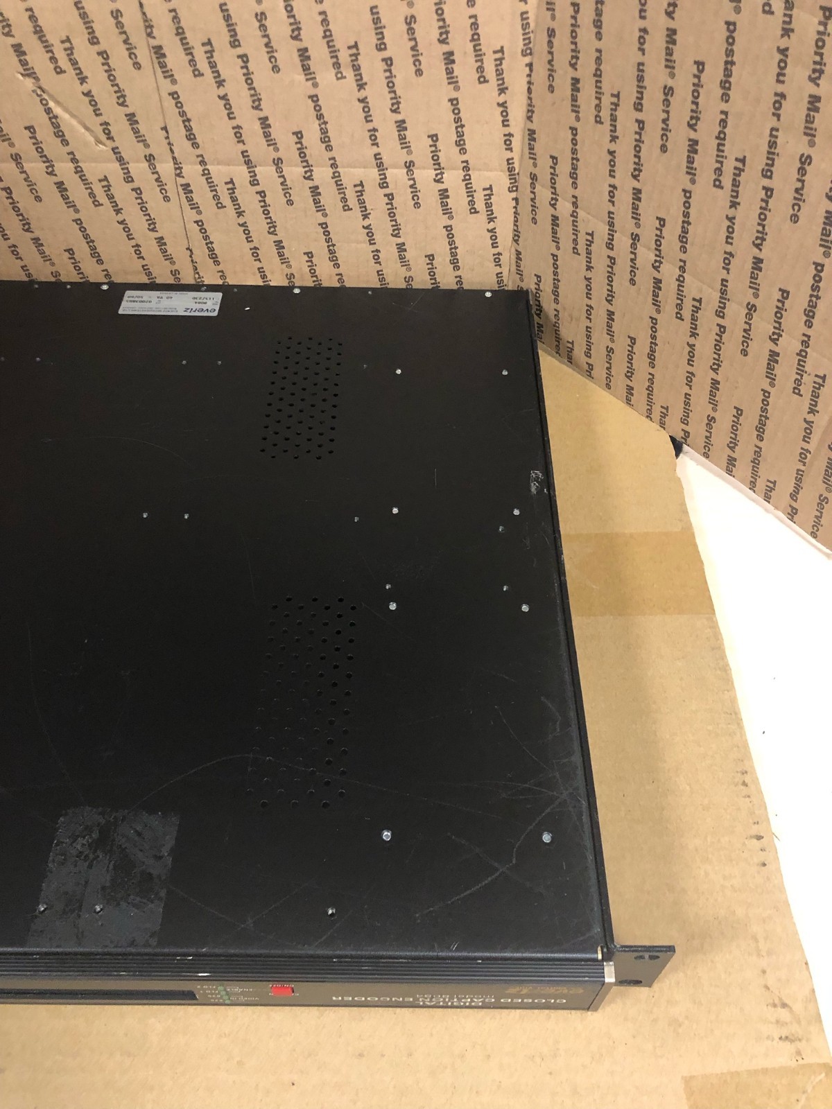 Evertz Model 8084 Digital Closed Captioning Encoder W/RACK EARS (TESTED)