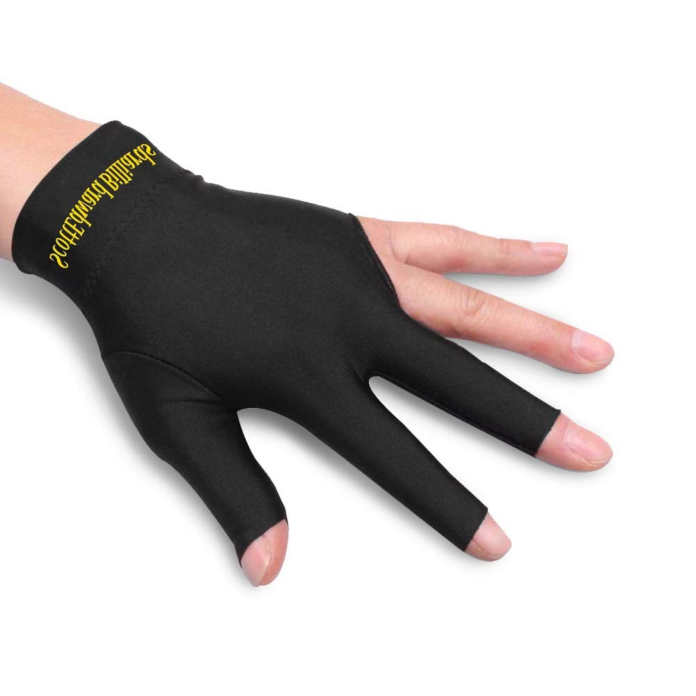 Scott Edward Billiard Gloves 10pcs/Set 3 Open Fingers Billiards Glove Pool Cu...