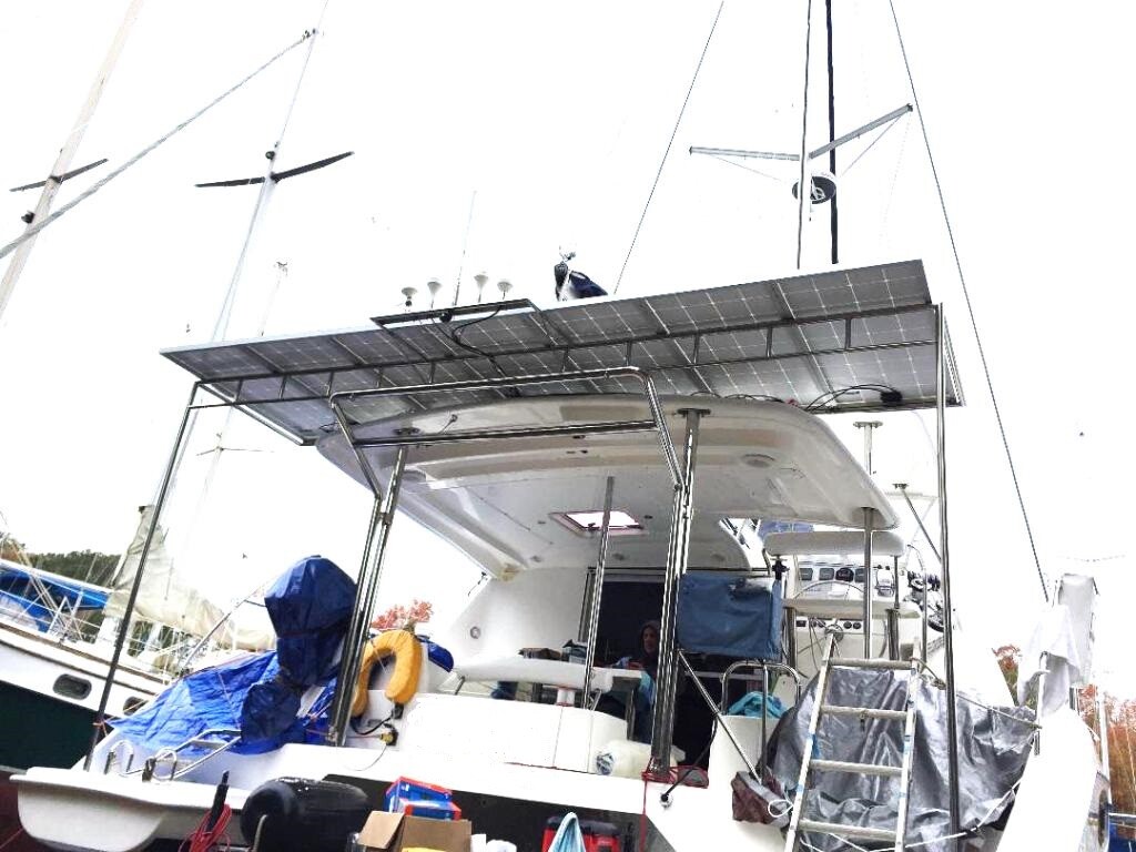 2- 215W Solar Panel Off Grid RV Boat solar panels BLACK FRAME BLACK FRONT new