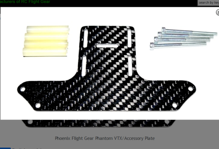 Phoenix Flight Gear Phantom VTX/Accessory Plate PFG-VTXAP NEW