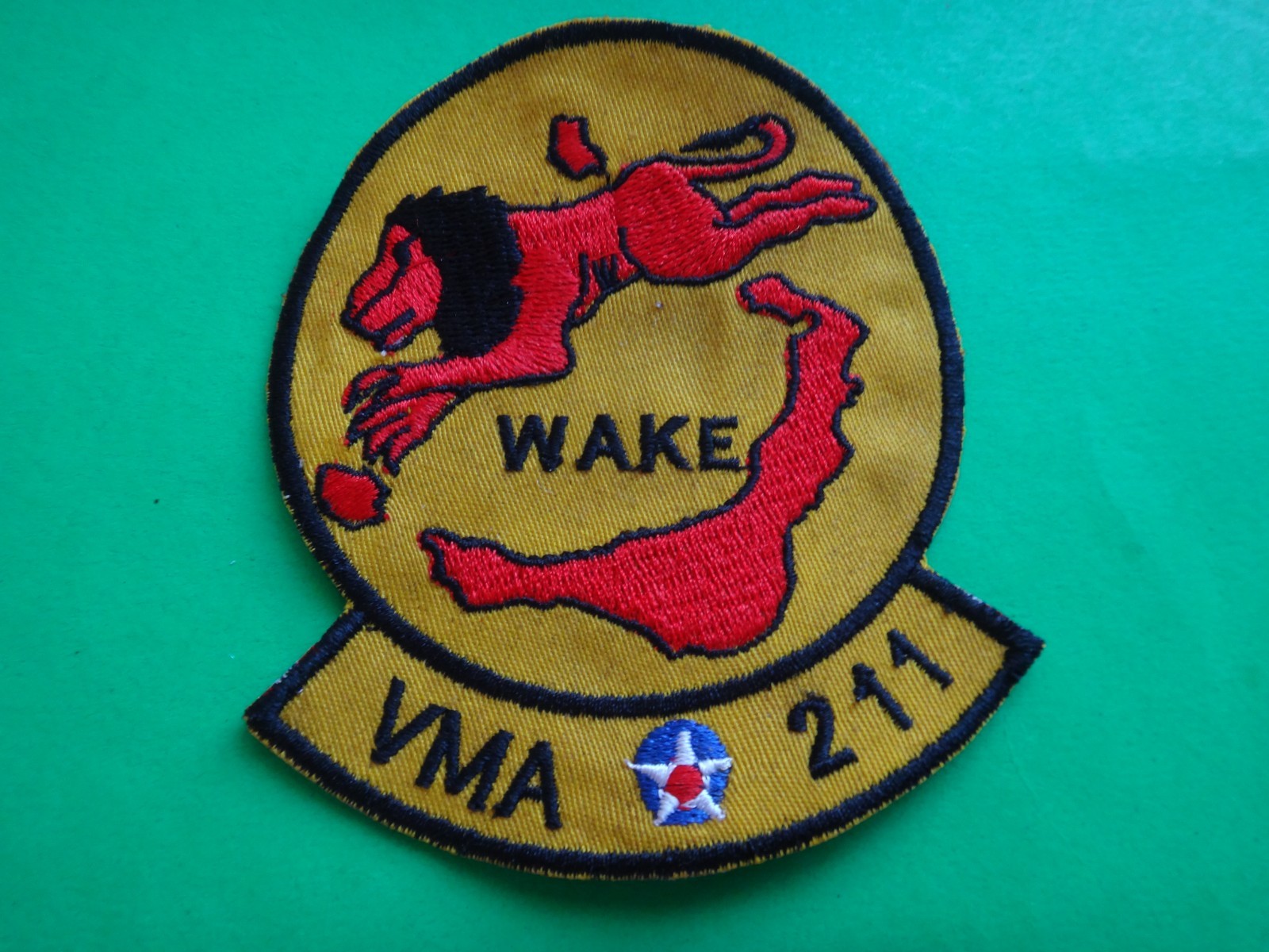 USMC Marine Fighter Attack Squadron VMA-211 WAKE Patch From Vietnam War Era