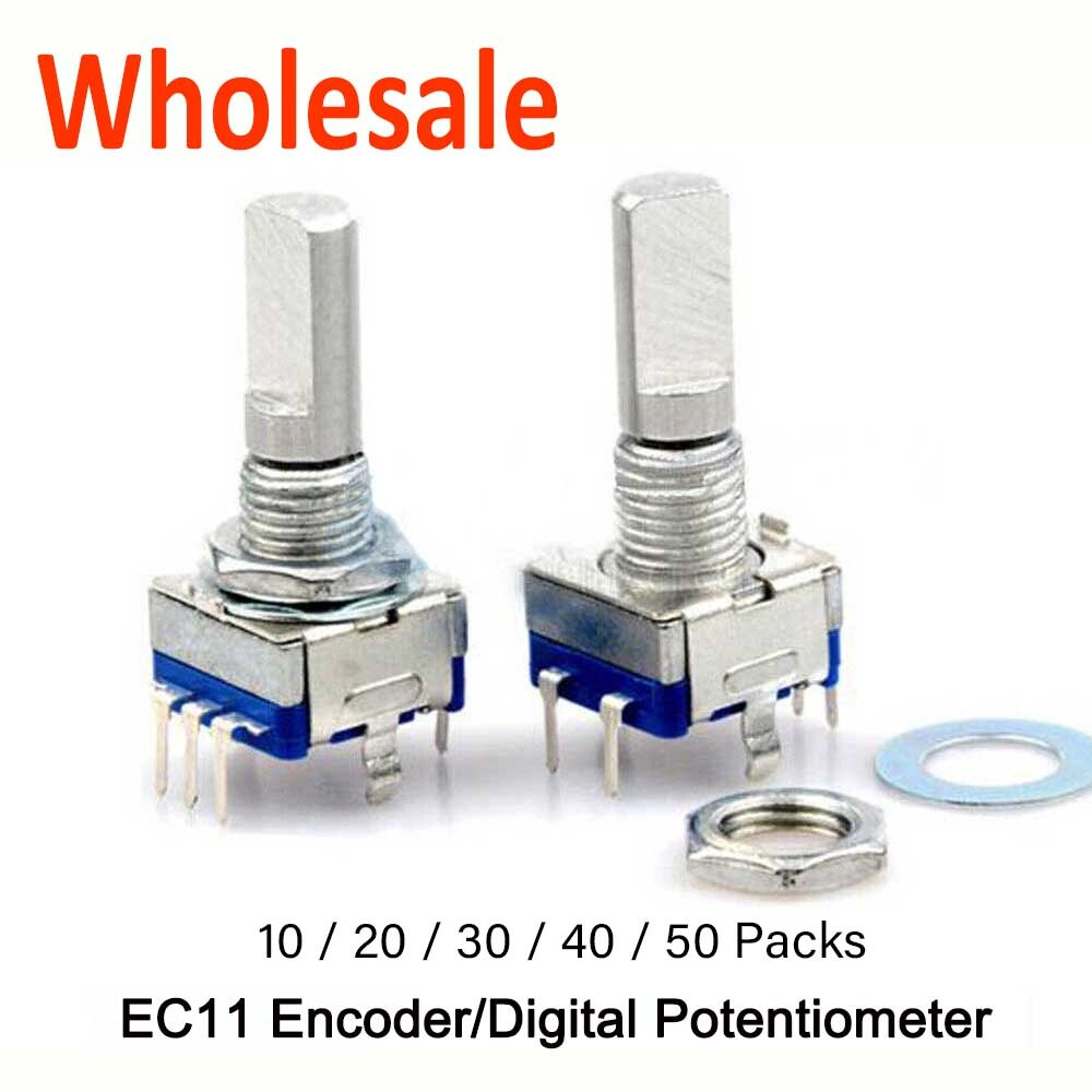 10/20/30/40/50xRotary Encoder&Switch EC11 Audio Digital Potentiometer Handle 2cm