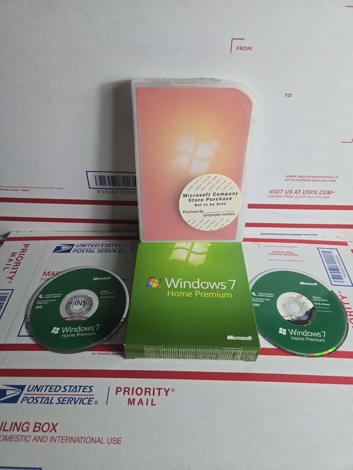 Microsoft Windows 7 Home Premium Full 32 Bit & 64 Bit DVD MS WIN RETAIL BOX,LotB