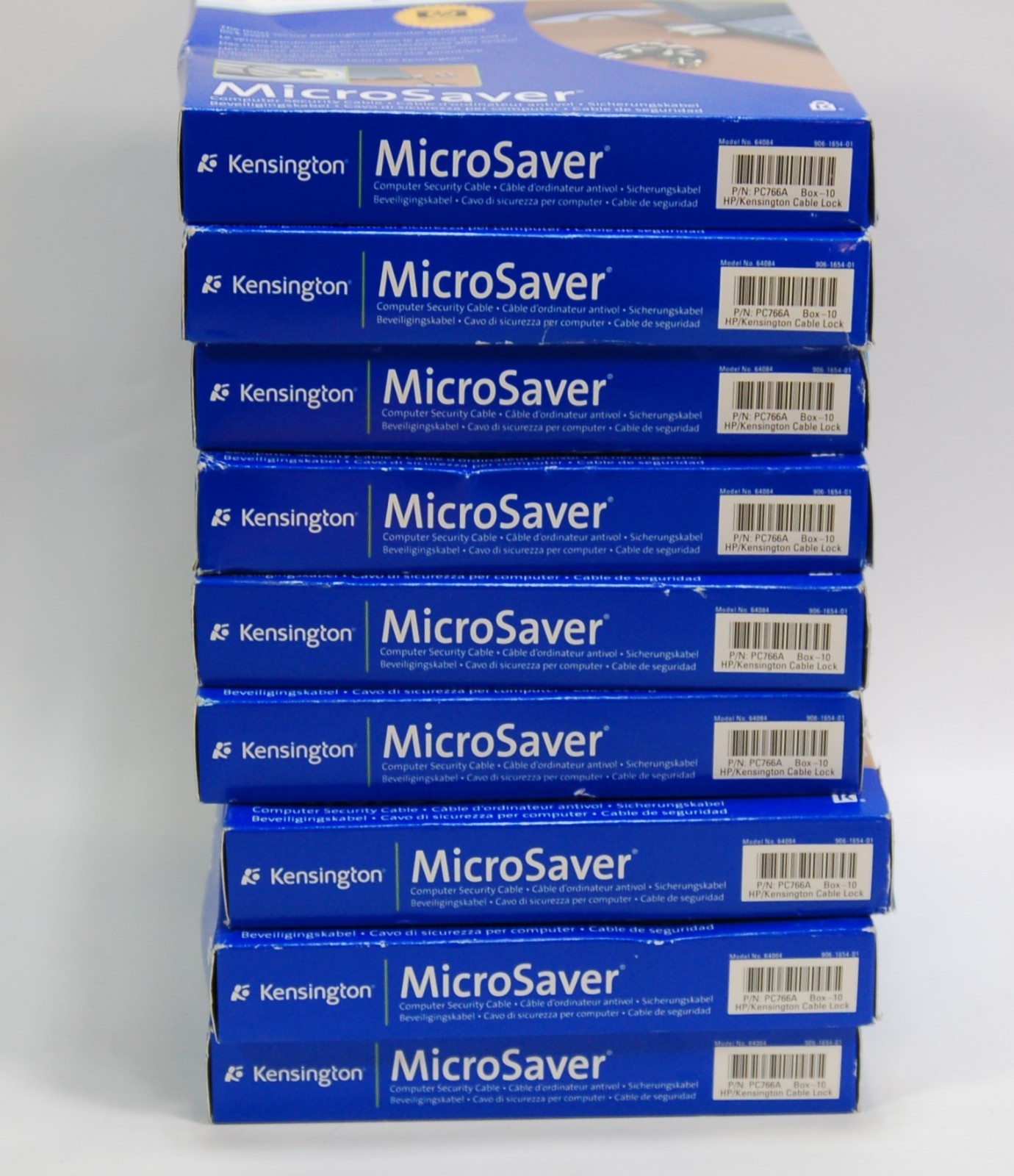Lot of 9 NEW Kensington MicroSaver Locking Security Cable 64084