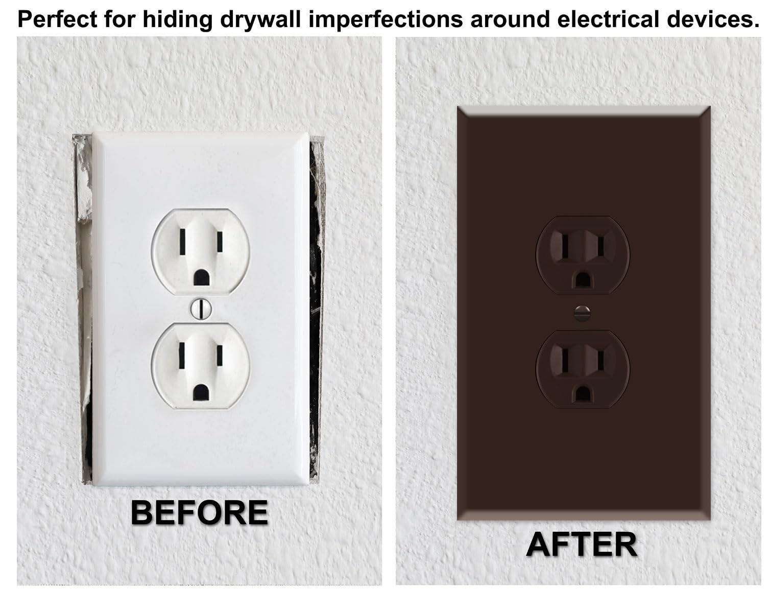 OVERSIZED Metal Outlet Cover, 1 Gang OVERSIZE Electrical Duplex 1