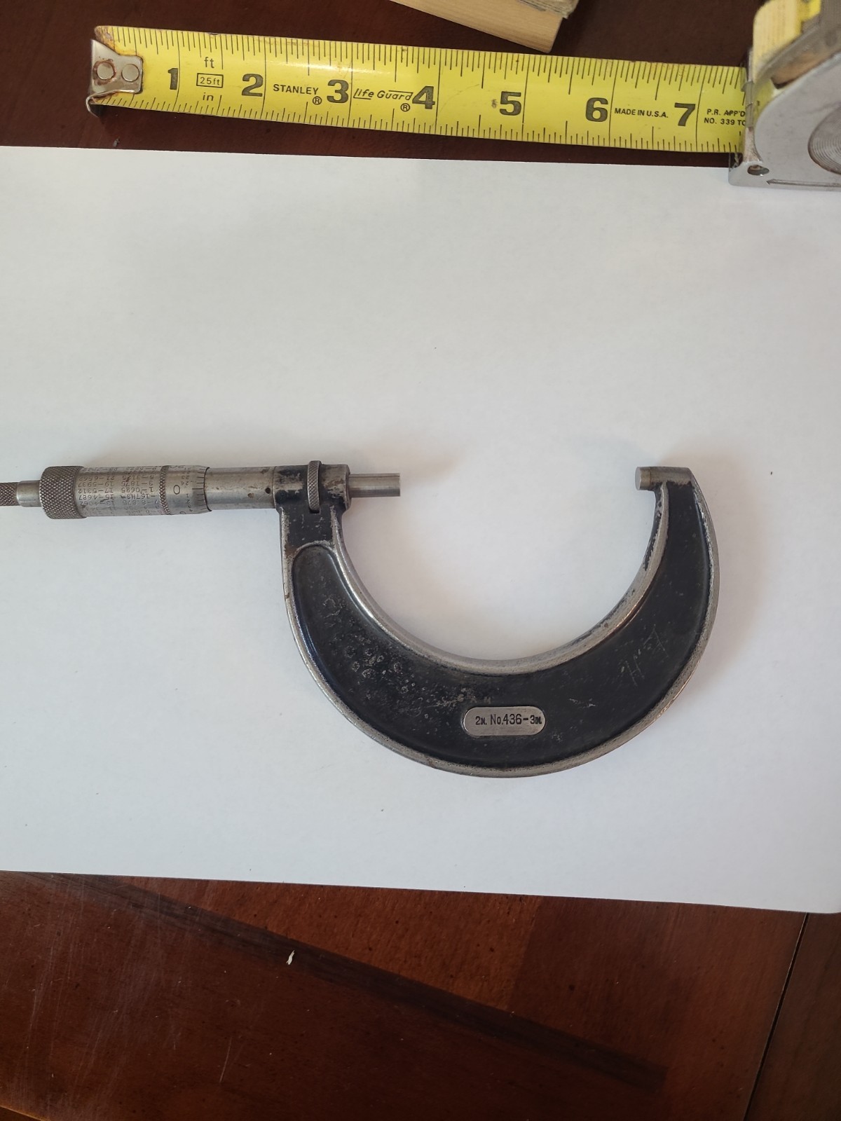 Starrett No. 436 2" - 3" Micrometer .001"
