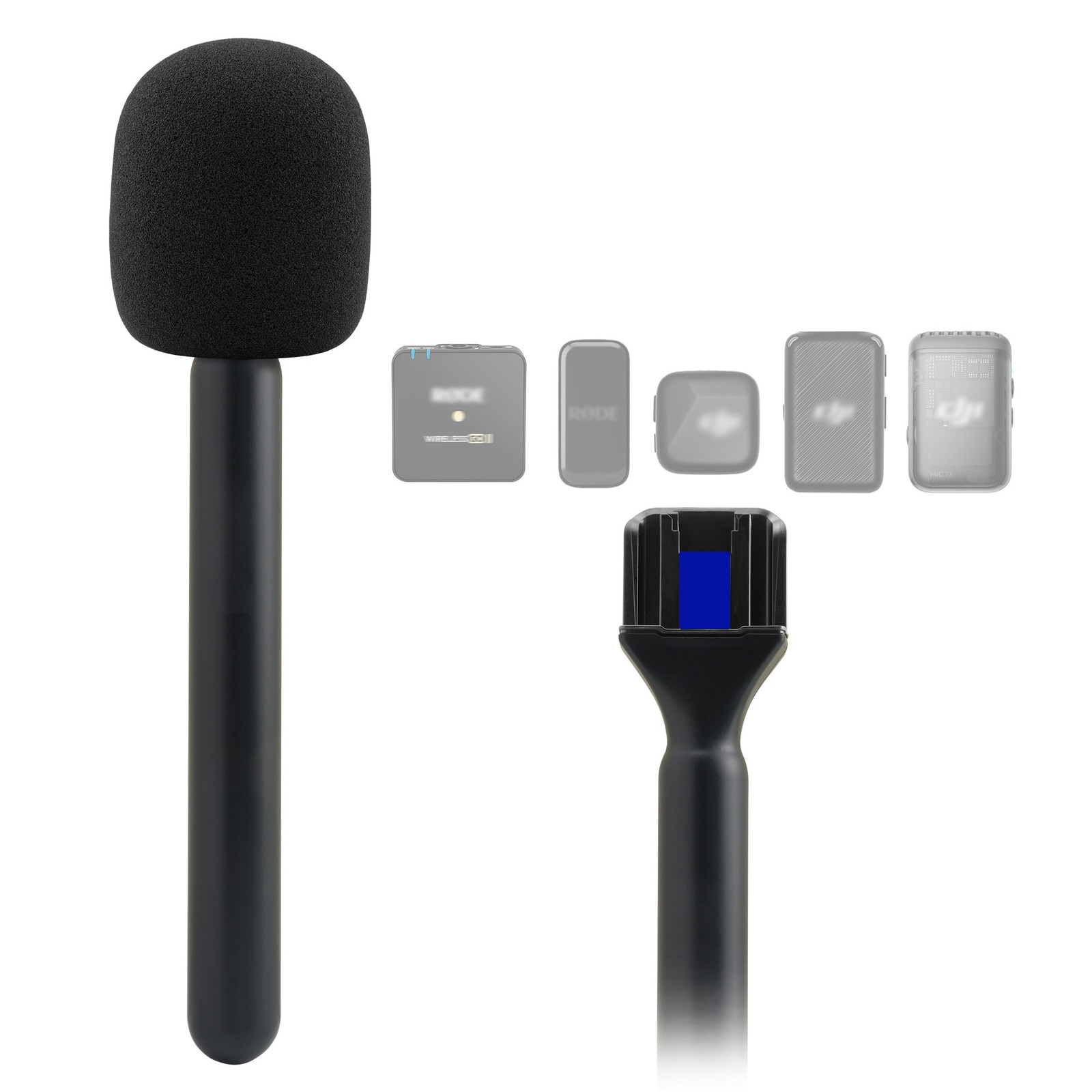 JCMOYUTY Mic Holder for DJI Rode Mic Stick Handle