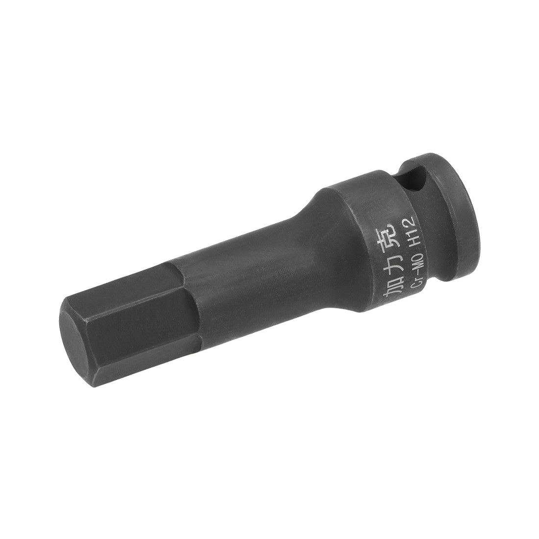3/8-Inch Drive H12 Impact Socket Cr-Mo Steel 60mm Length