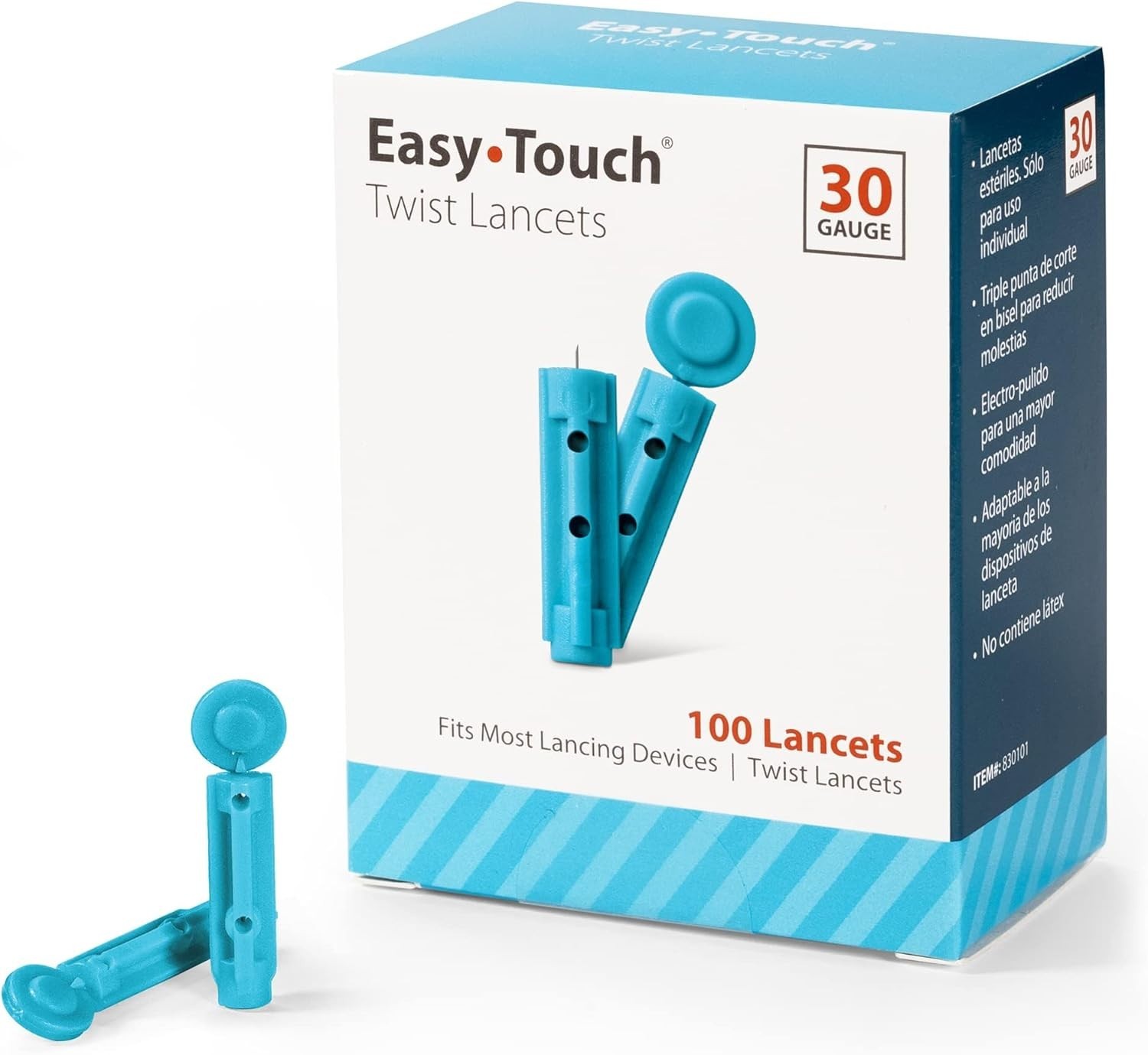 Twist Lancets 30G (100 Count) - Comfort & Precision for Secure Diabetes Testing