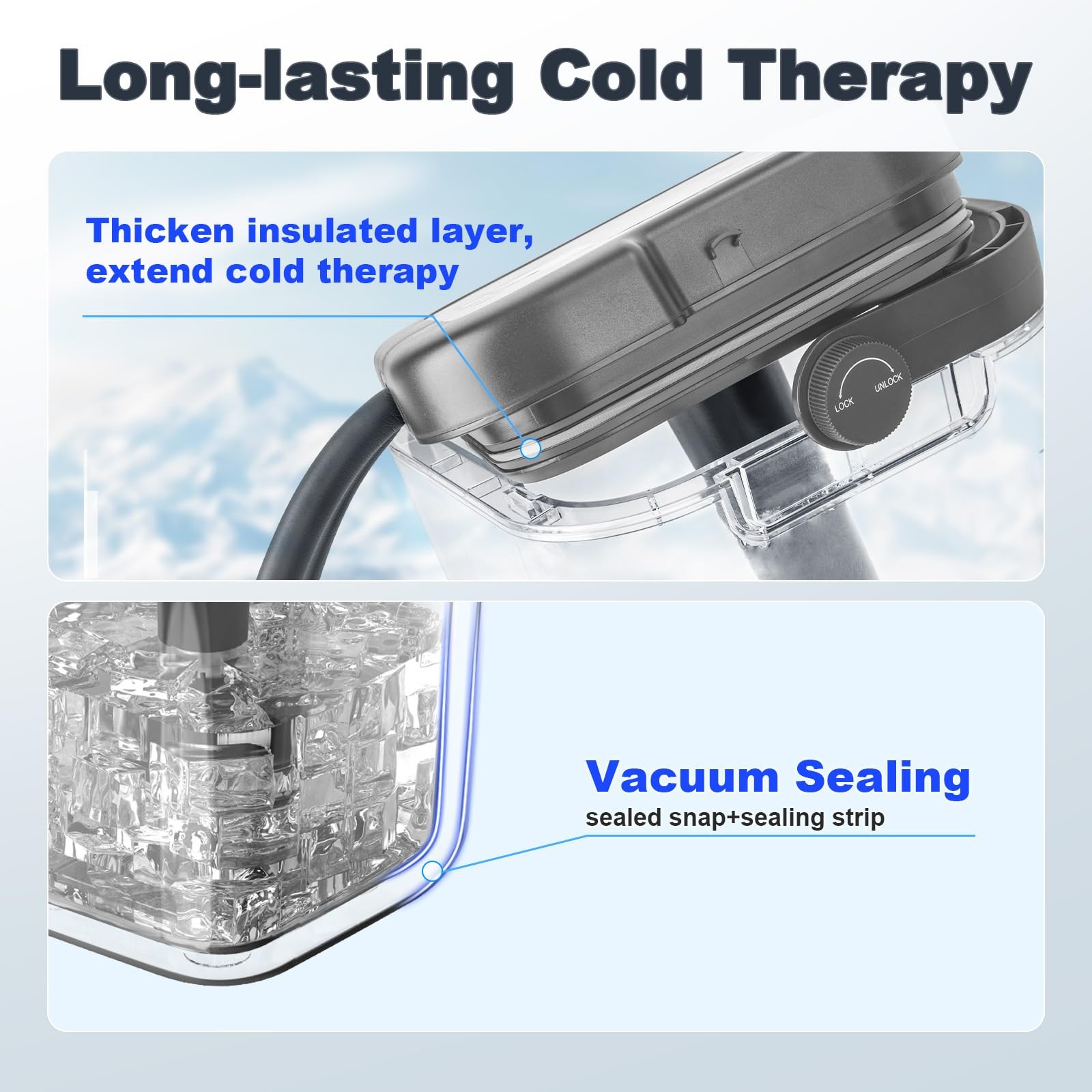 Ice Machine for Knee After Surgery, Cold Therapy Machine with Rechargeable Ba...