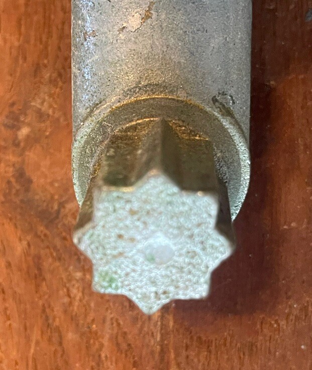 Gibb 10” Chrome / Brass Non-Locking Sailboat Winch Handle Pre-Owned