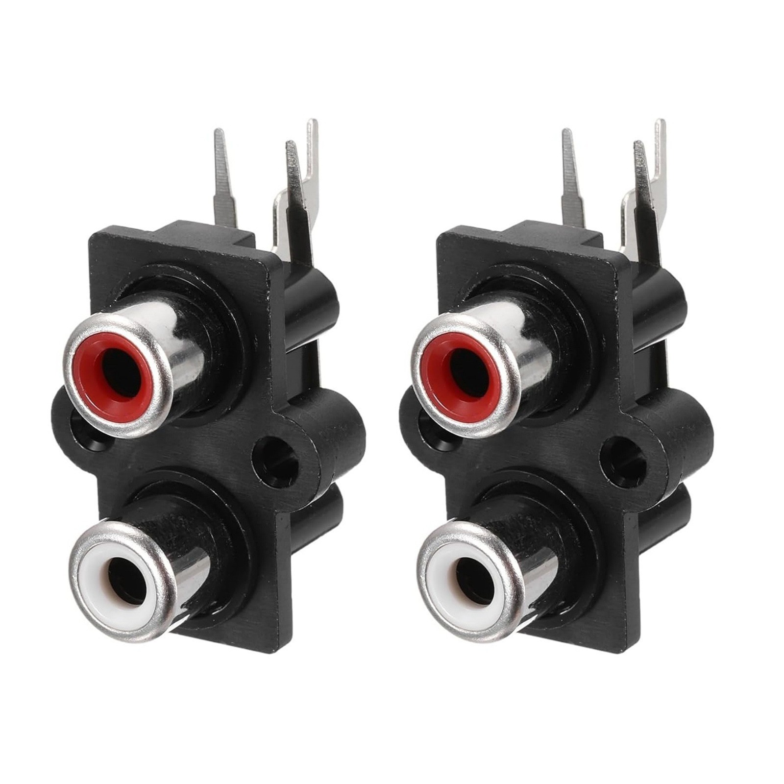 2PC RCA Female Socket Panel Mount Connector Accessory for Professional Audio Use