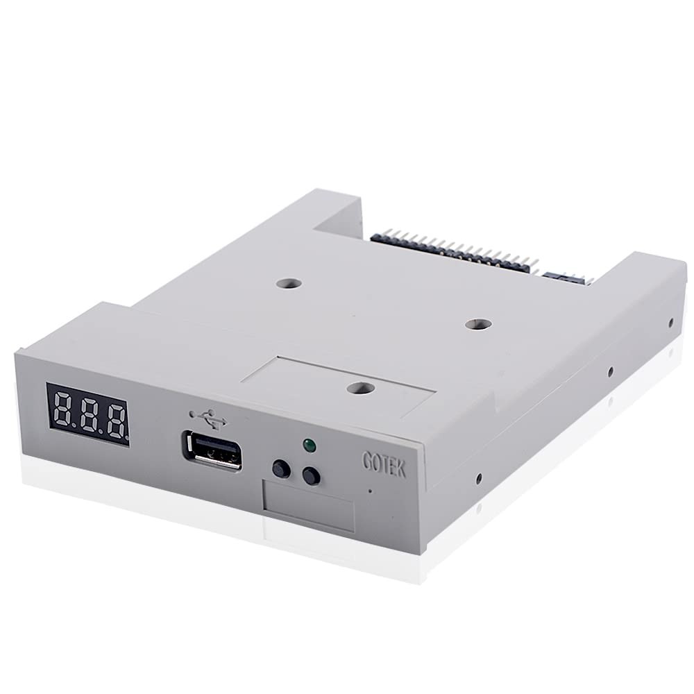 GoTEK SFR1M44U100 3.5 Inch 1.44MB USB SSD Floppy Drive Emulator Grey