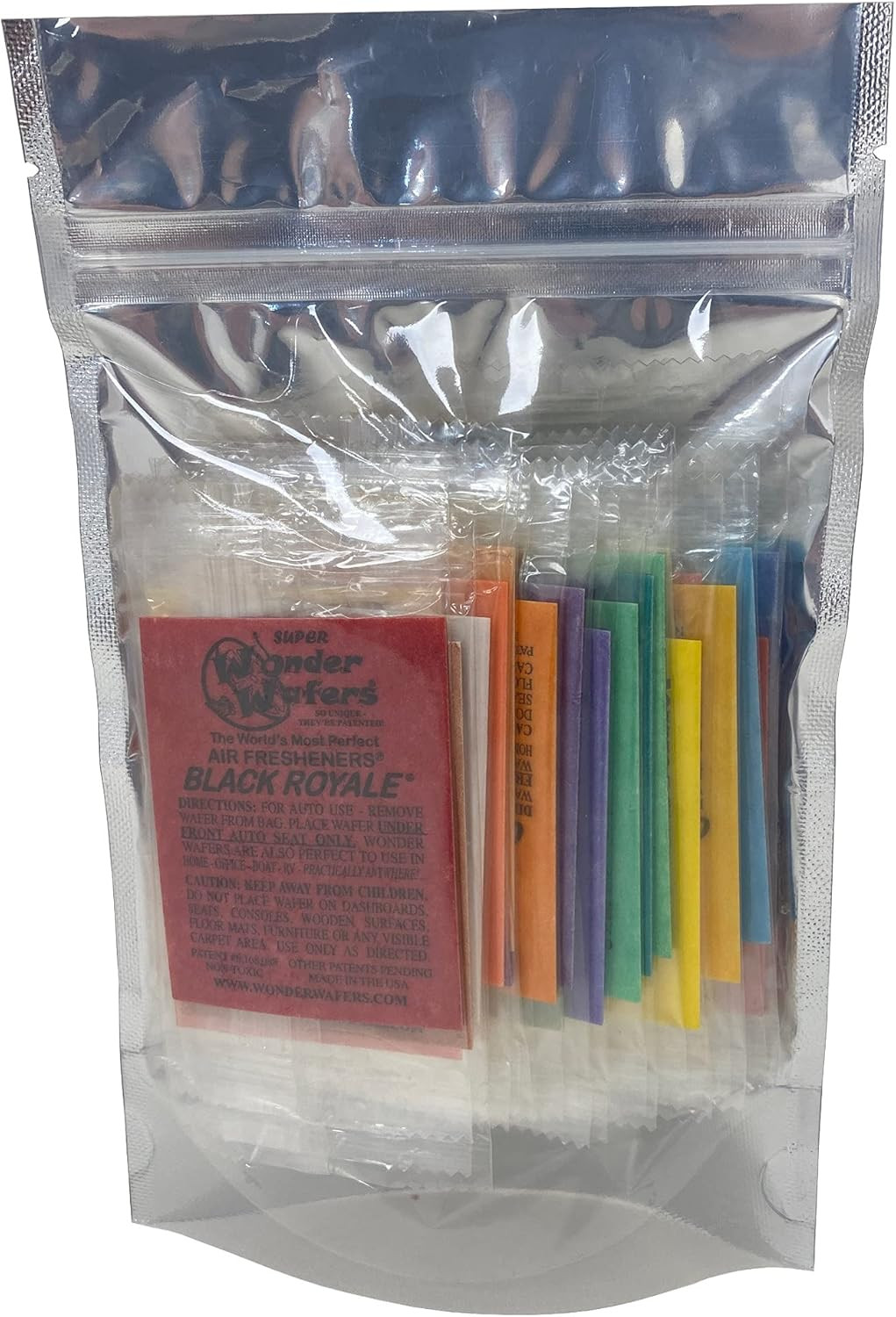 Wonder Wafers Car Air Freshener, Sample Pack, Resealable Vapor Barrier Bag, Incl
