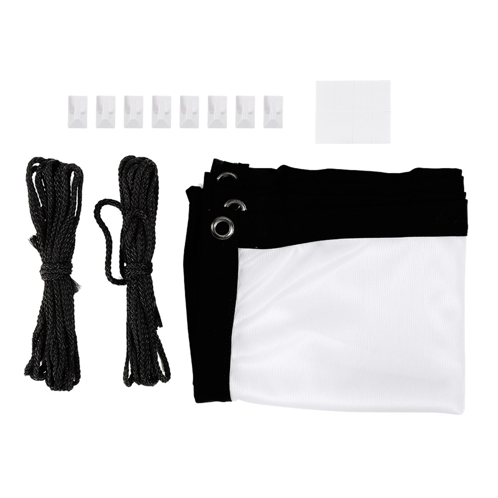 ­16:9 Thicken Non Crease Soft White Polyester Projector Curtain Projection