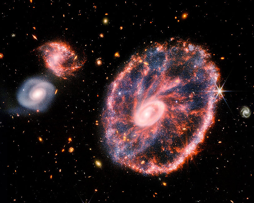 CARTWHEEL GALAXY JAMES WEBB TELESCOPE NASA 11x14 GLOSSY PHOTO PRINT
