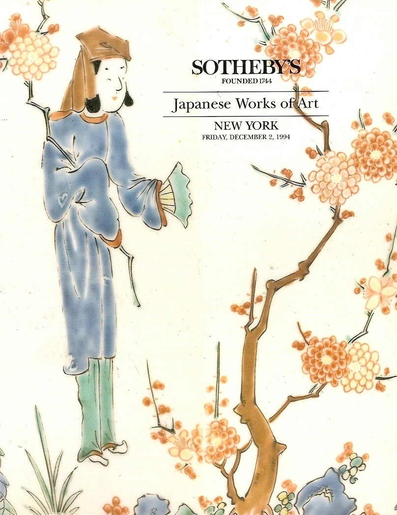 Sotheby's Sale 6634 Japanese Works of Art Auction Catalog 1994