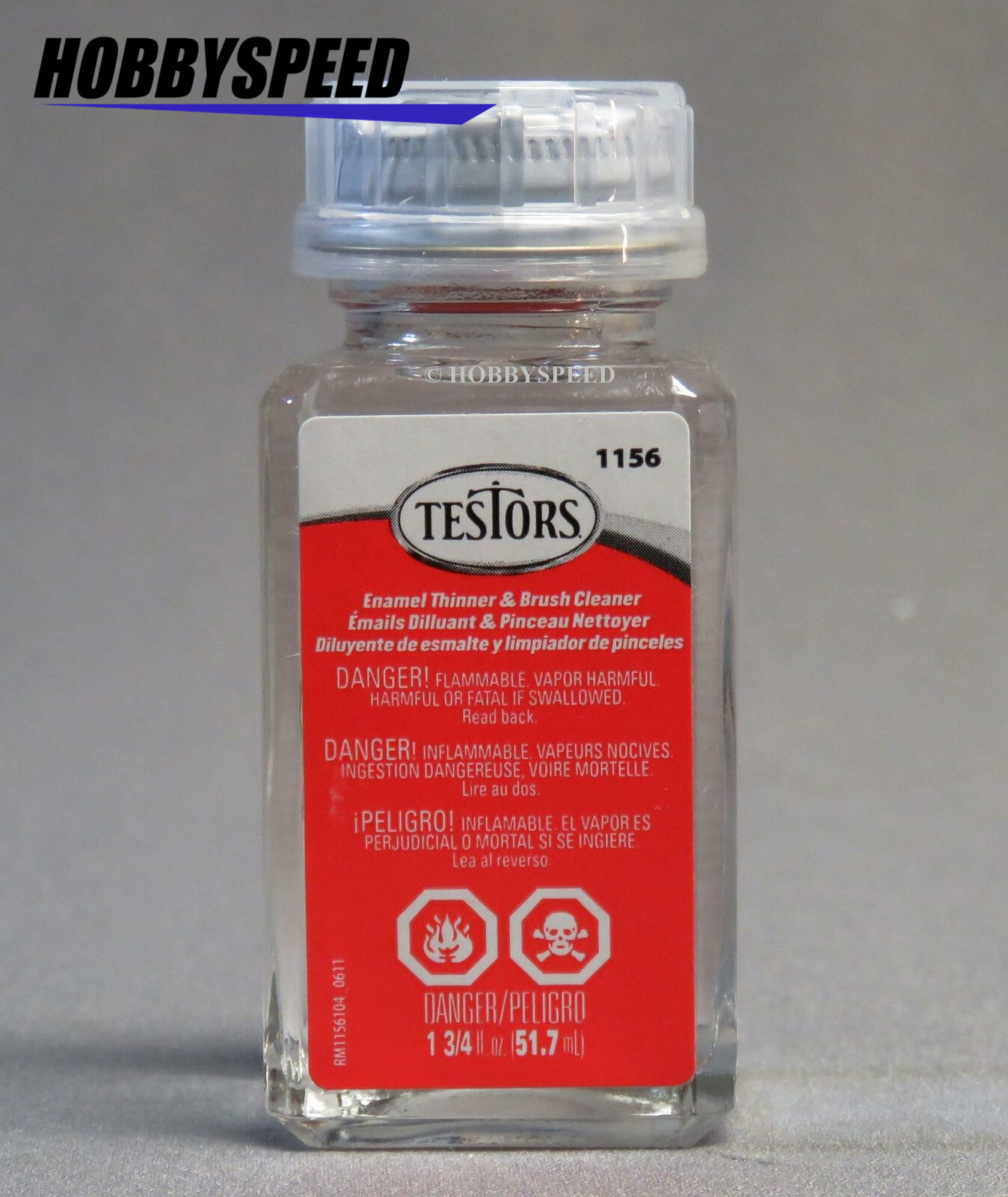 TESTORS 1156 ENAMEL PAINT THINNER & BRUSH CLEANER model 1 3/4 FL OZ TES1156 NEW