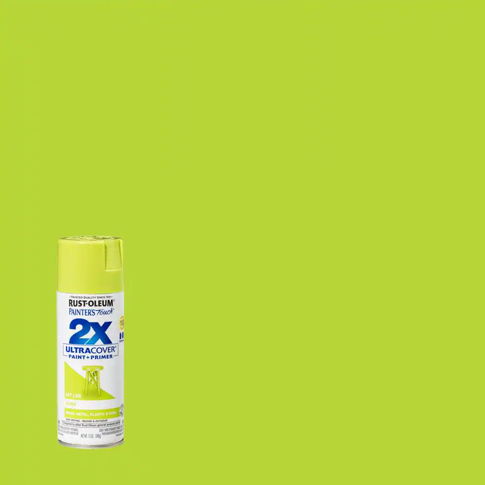 12 Oz. Gloss Key Lime General Purpose Spray Paint (6-Pack)