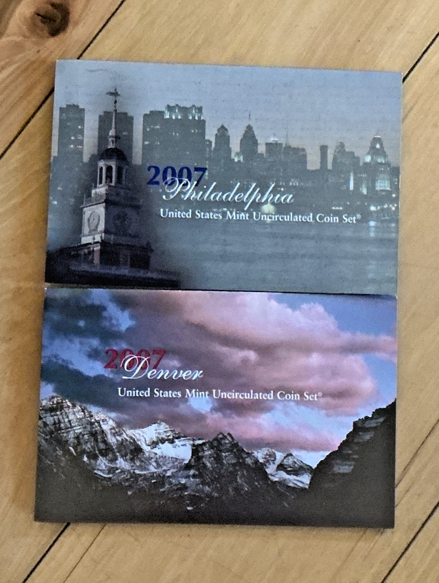 2007 Uncirculated Coin Set U.S Mint Government Packaging OGP COA
