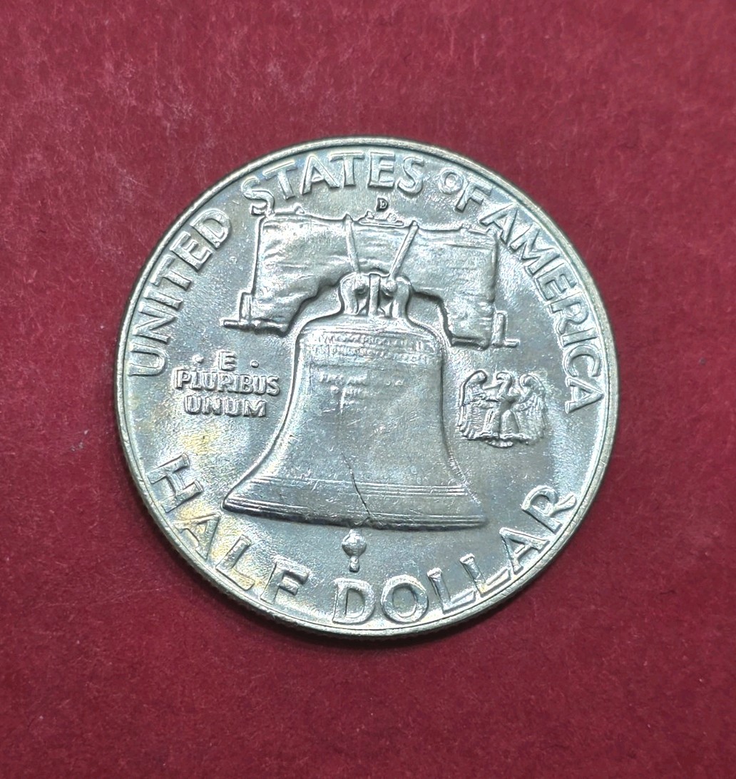 1954-D Franklin Half Dollar Nice Toning, MS Condition.