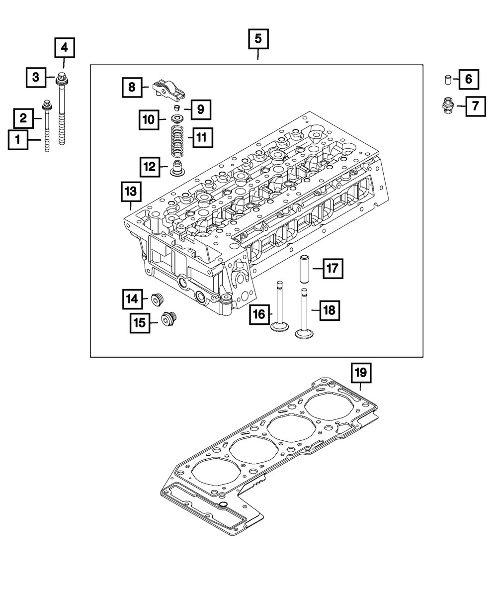 Genuine Mopar Bolt And Washer 68133320AA
