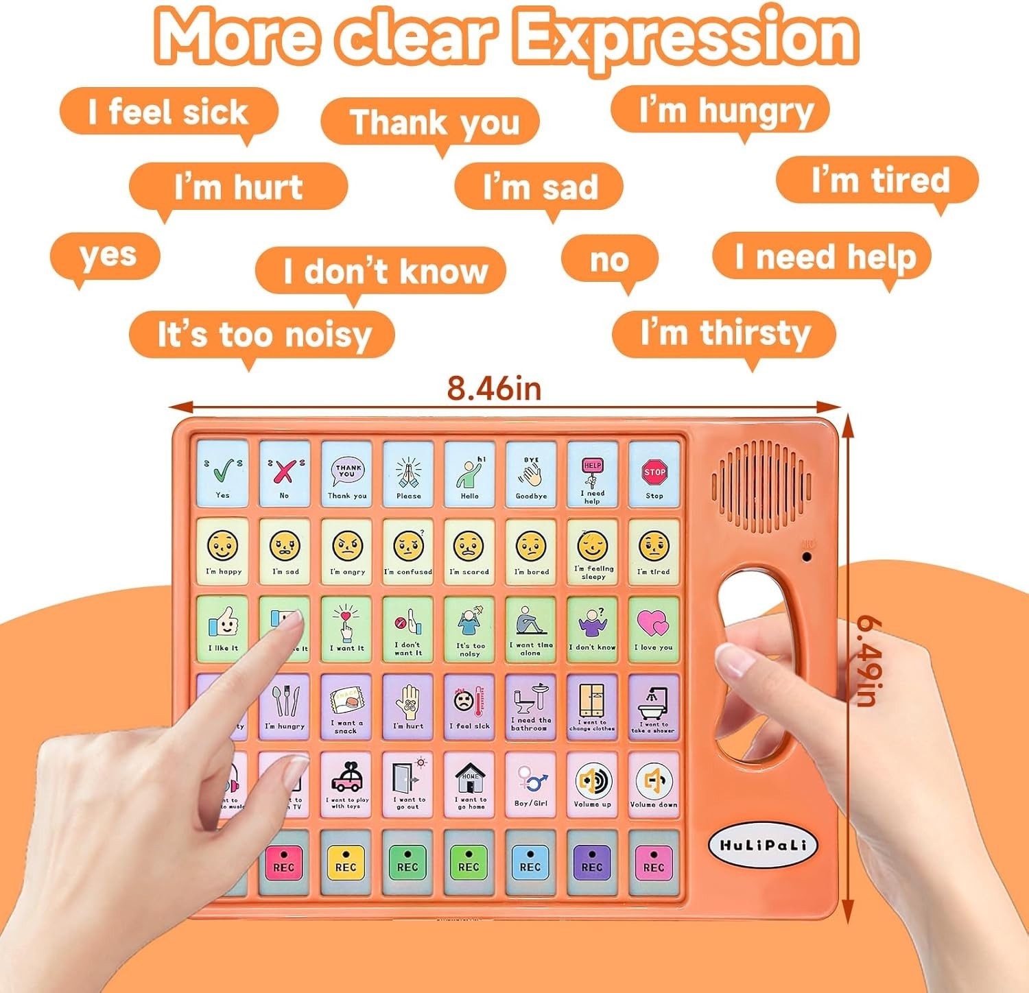 AAC Device for Autism, Non Verbal Communication Tools for Speech Therapy, Stroke