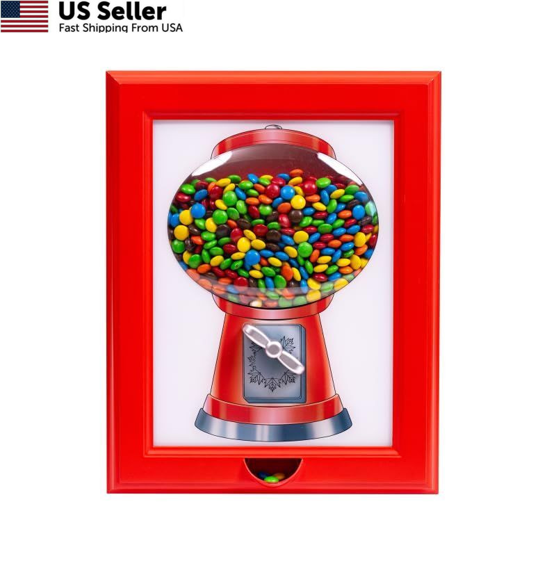 Eye Candy Frame - The Original Dispenser and 15" x 12" x 2", Red