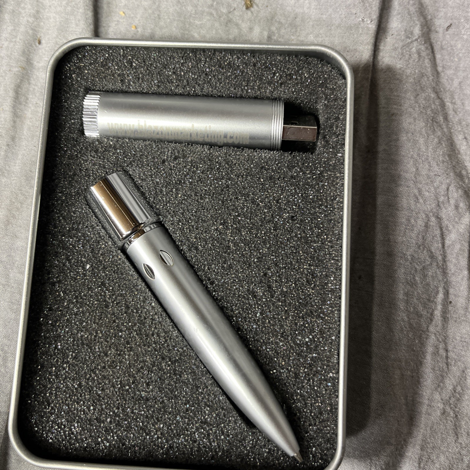 Stylish Ballpoint Silver Pen with USB 2gb memory UAE Special Operation Command
