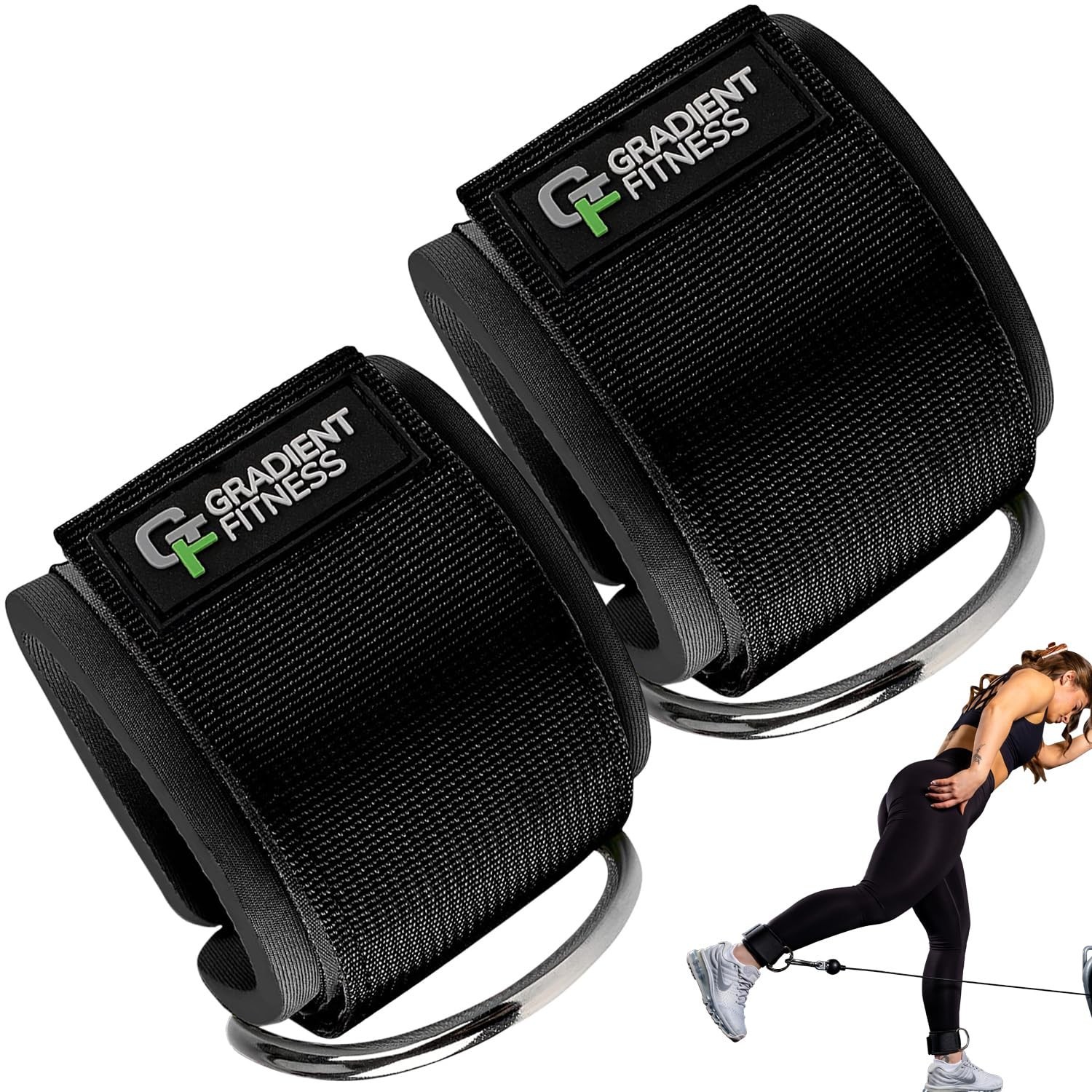 Ankle Straps (2 Pack) | Ankle Strap for Cable Machine, Ankle Bands for Workin...