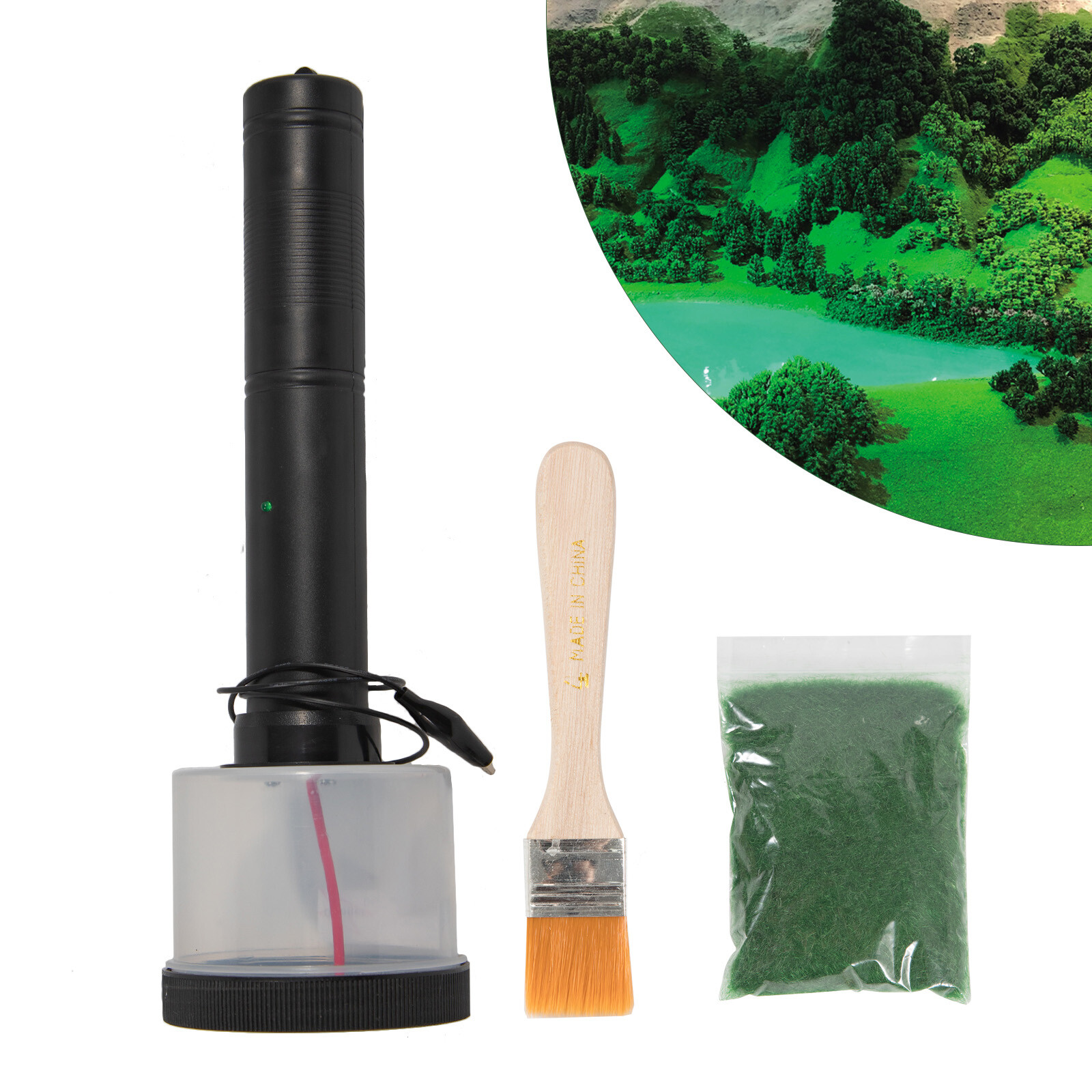Mini Flocking Machine Static Grass Applicator Scenic Modelling Grass Master5000V