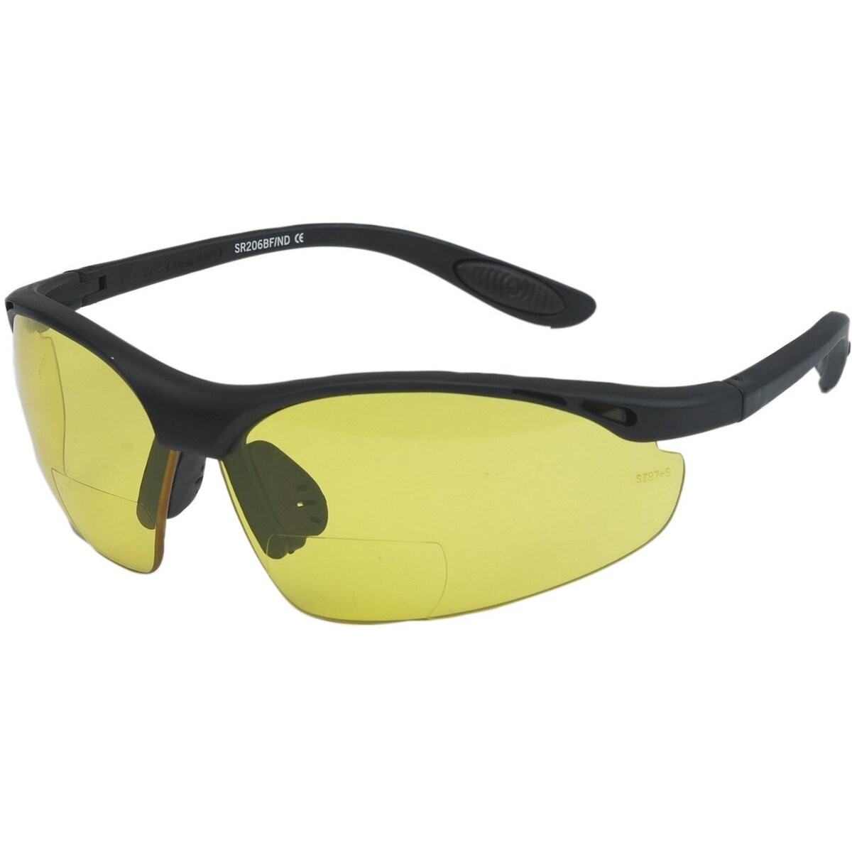 Chapel Black R206 Bi-Focal Sunglasses w/+1.50 Night Drive Lens - R206BK/ND+1.50