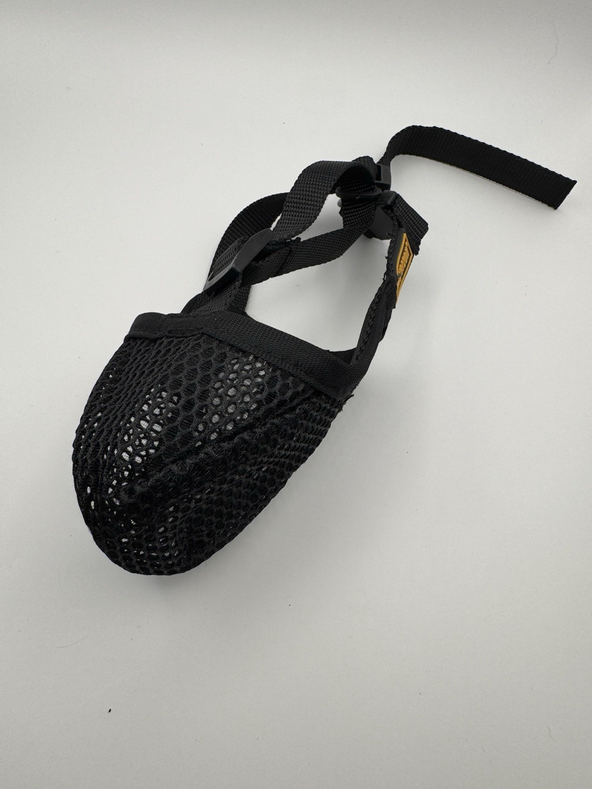 Mayerzon Mesh Muzzle Ultra-Light Breathable Mesh Dog Muzzle Black XS Non Breed
