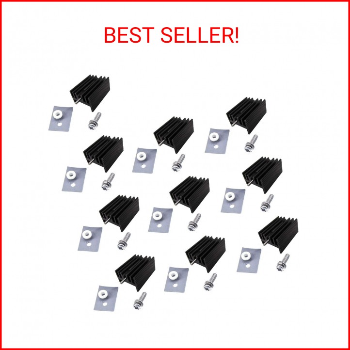 10 packs TO-220 Heatsink + Insulator Mounting Screws Kits for LM317 LM317t L7805
