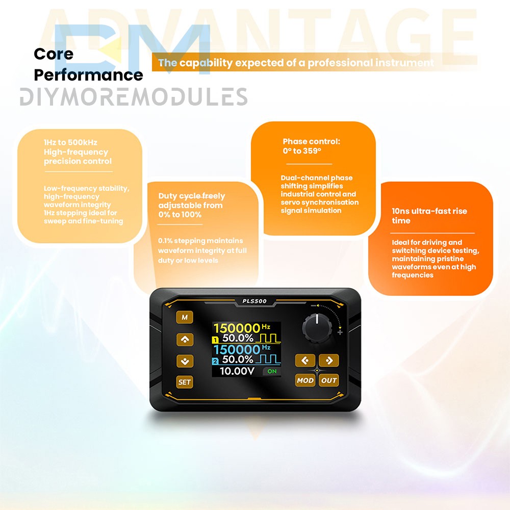 Signal Generator Module 2CH Adjustable Dead zone PWM Pulse Frequency Duty Cycle