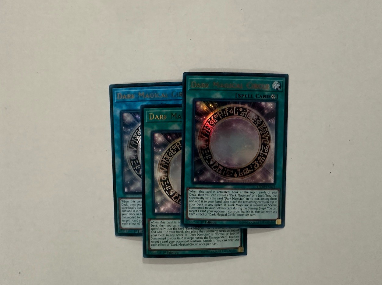 Yugioh 3x Dark Magical Circle LEDD-ENA15 Ultra Rare 1st Ed NM