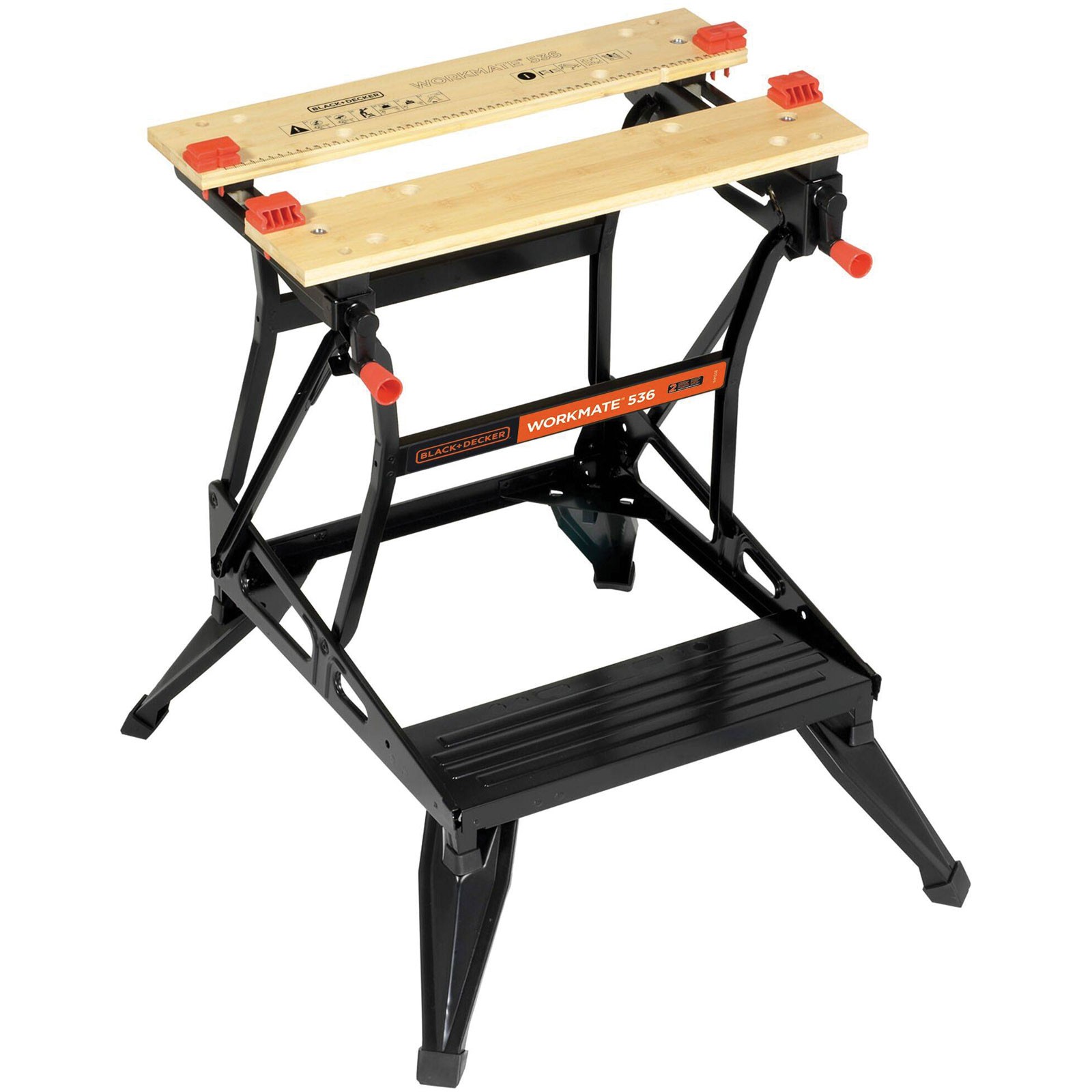 Black+Decker Wm536-xj Folding Bench, Steel Frame, 160kg Capacity