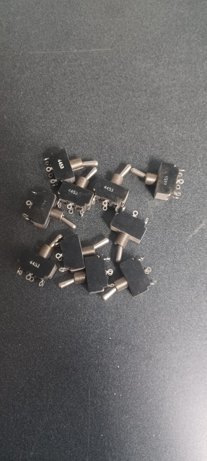 Toggle Switches, DPDT, Sargent 4453, Made In USA.  Lot of 10