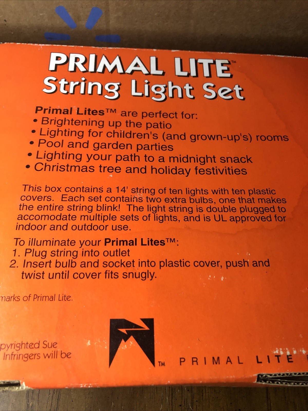 Vintage Primal Lite Ramblin' Road Lights Red Cars and Airstream Campers In Box
